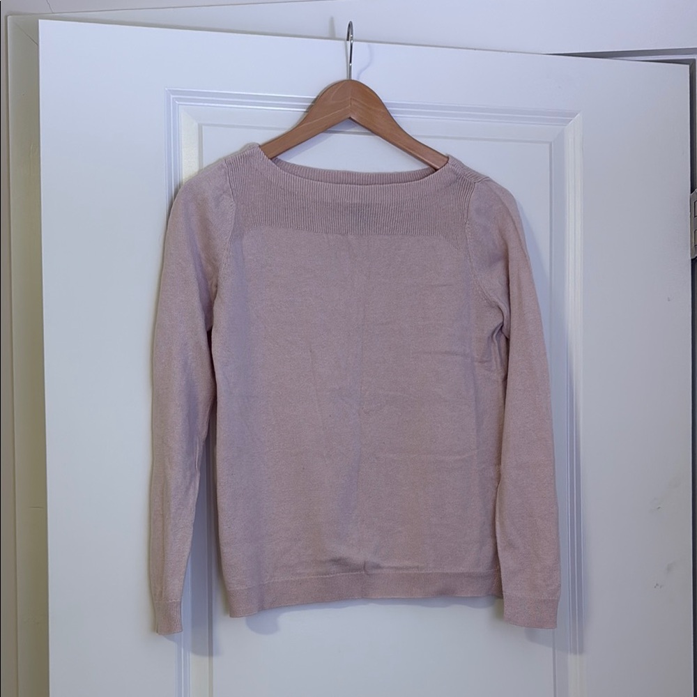 Ann Taylor Soft Blush Crew Neck Sweater